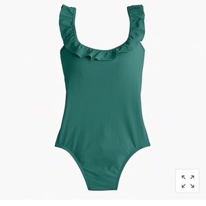 NWT J.Crew One Piece Ruffle swimsuit SU18